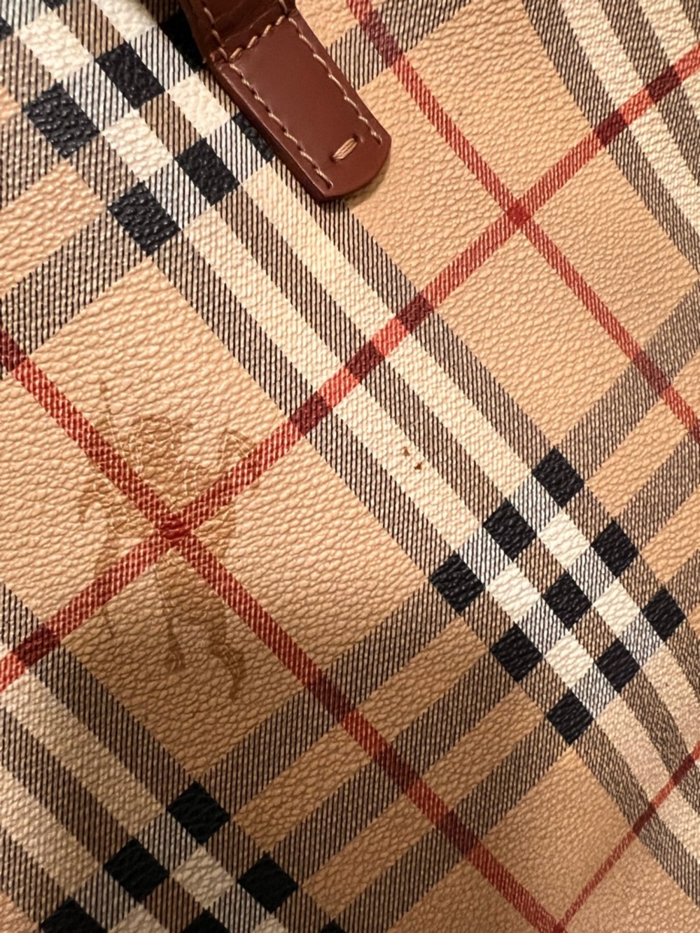 Burberry Novacheck Haymarket Coated Canvas Tote - Picture 9 of 9